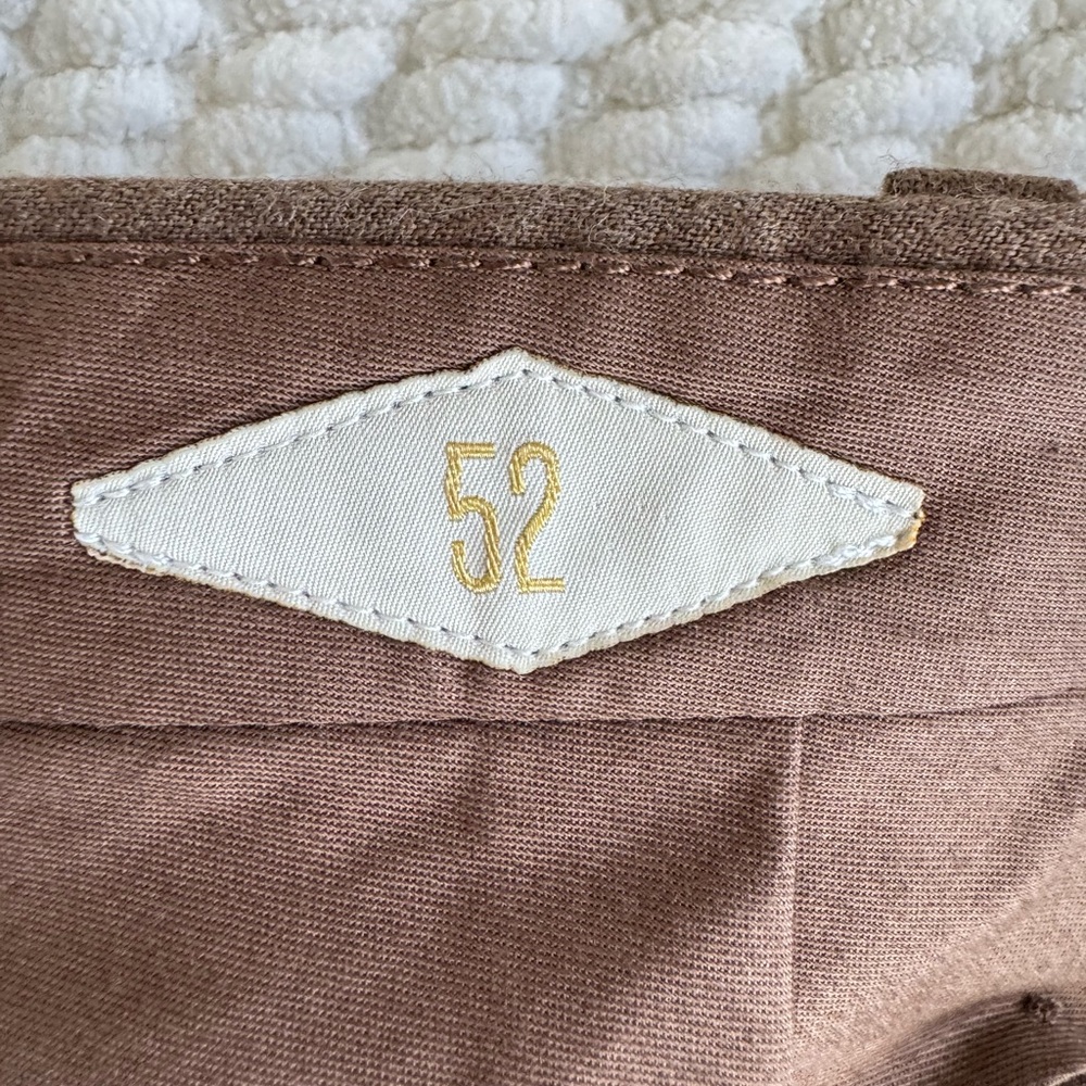 Briglia 1949 Slim Fit Virgin Wool Men’s Pants Cuffed Hem 36x32 Neutral Preppy - Picture 8 of 8